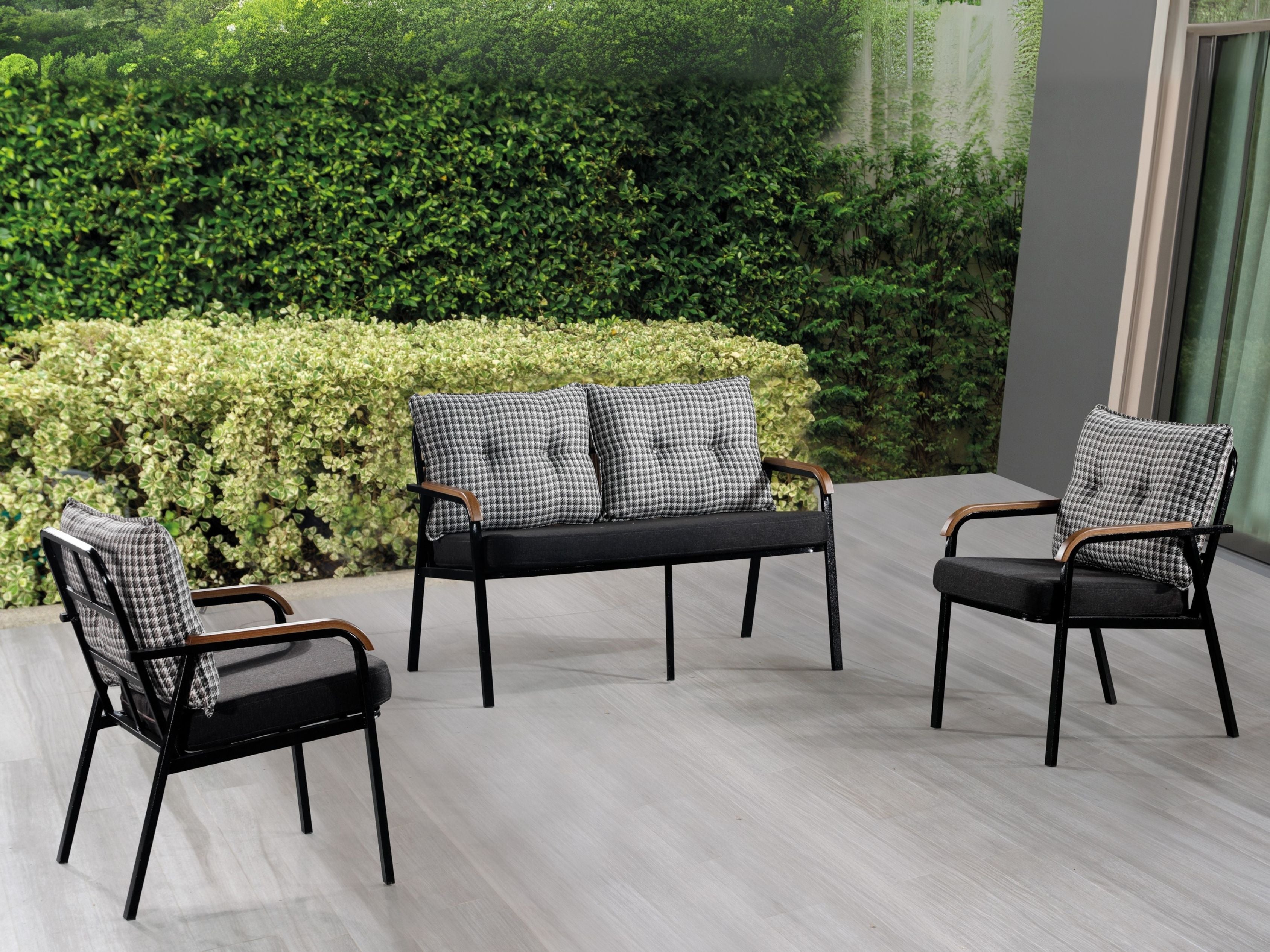 Sardunya Metal Bahçe Mobilyası Takımı(Bahçe,Balkon,Cafe,Ofis)